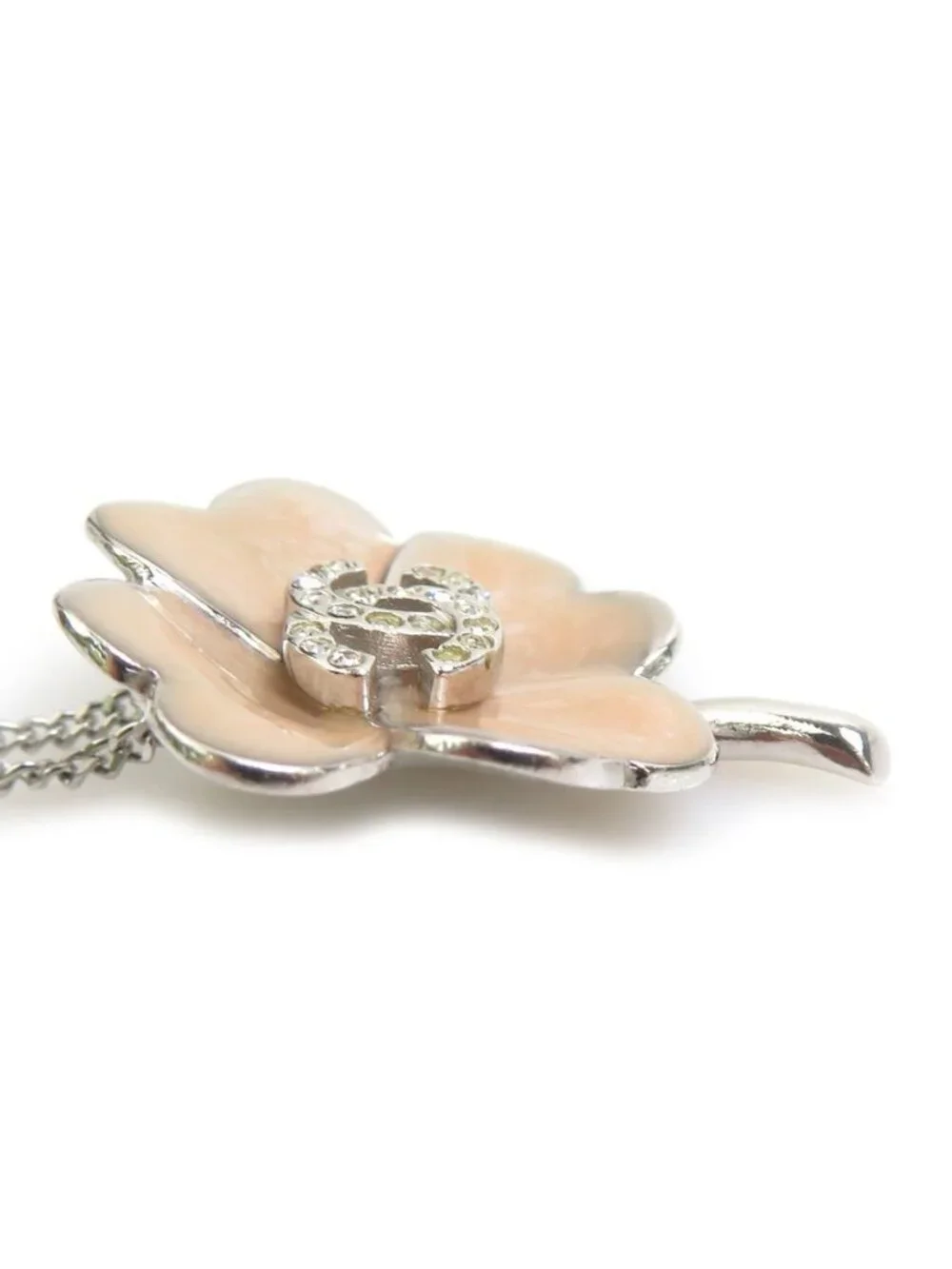 Chanel Necklace CC Logo Clover
